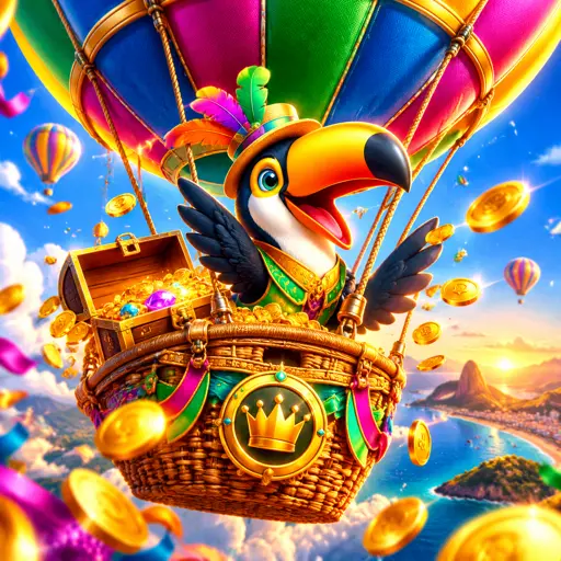 Balão inflando em rodada de crash game
