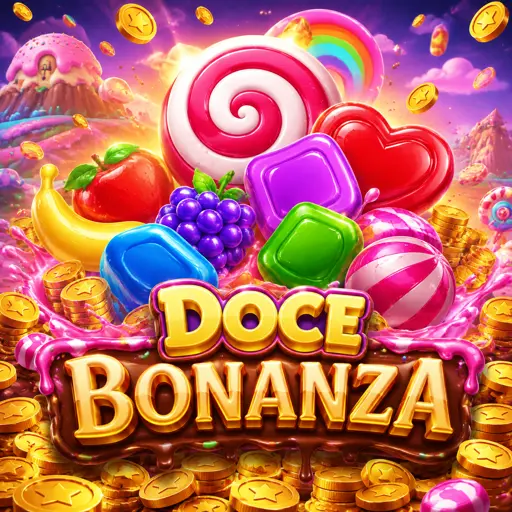 Tela do Sweet Bonanza com frutas e multiplicadores na grade